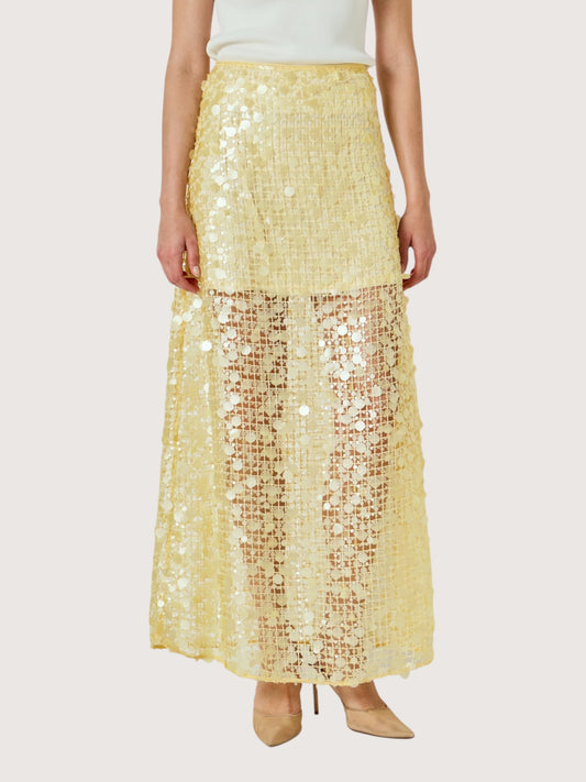 Sequin Mesh Maxi Skirt