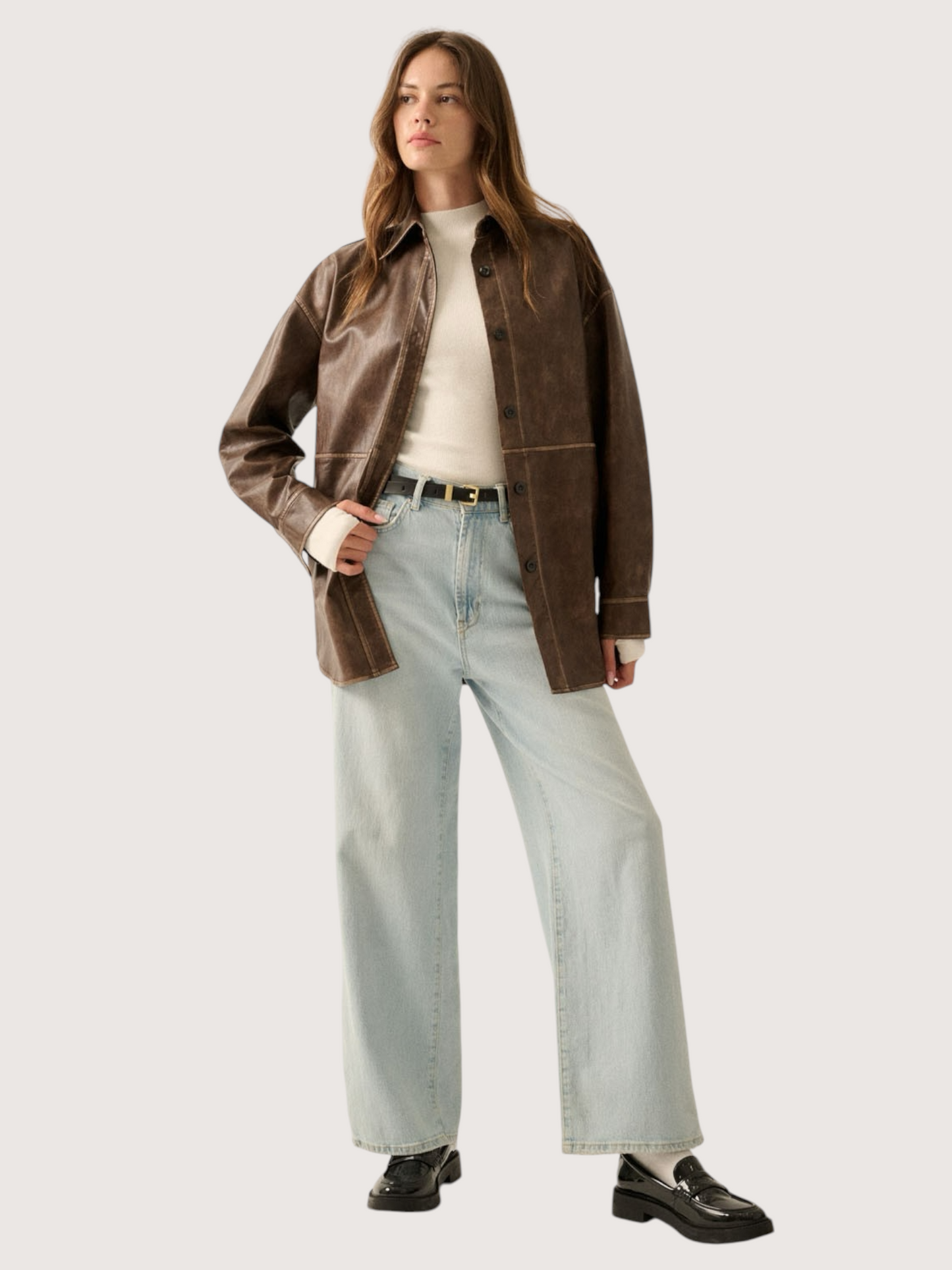 Button Front Shacket