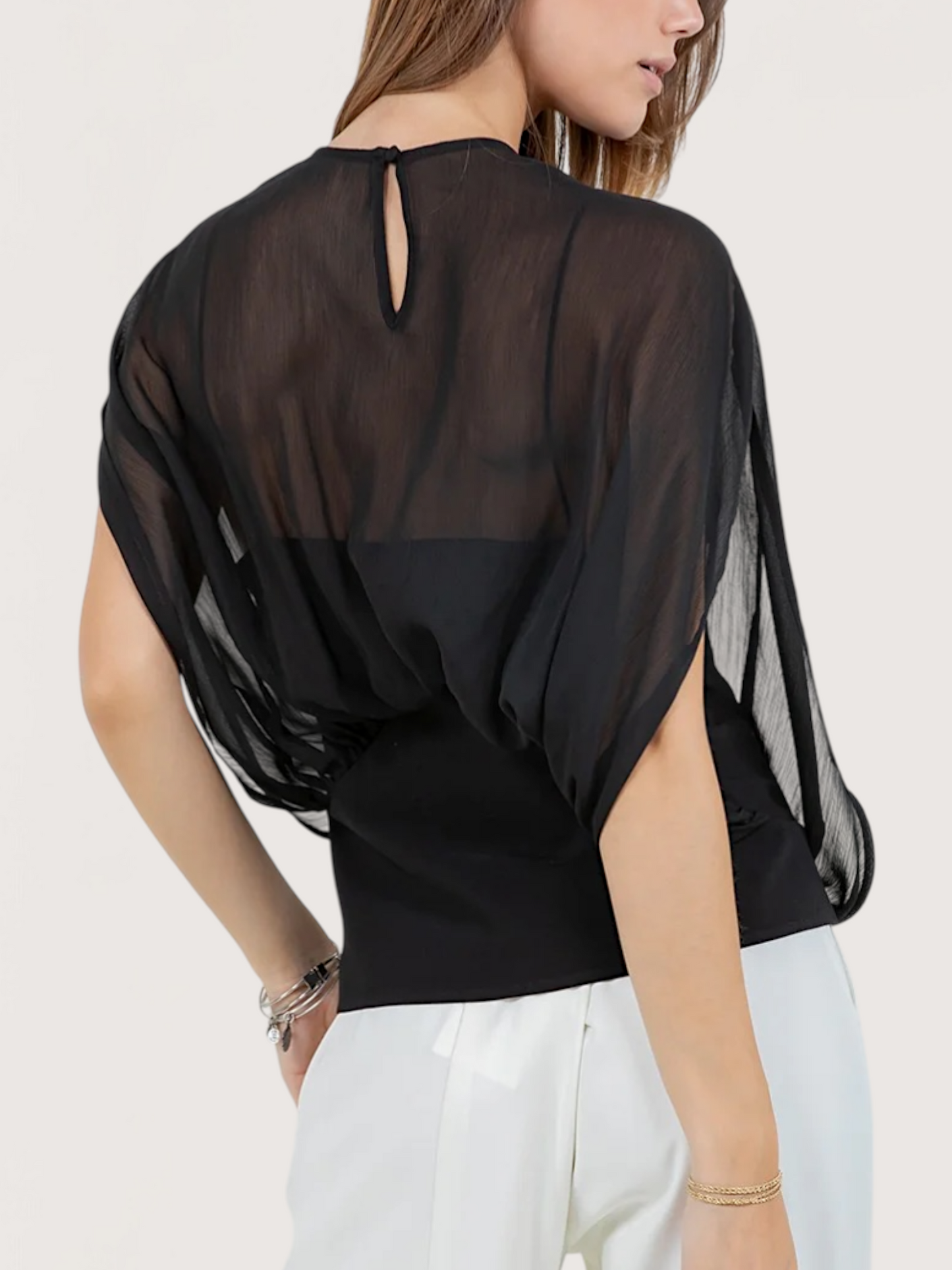 Chiffon Draped Blouse
