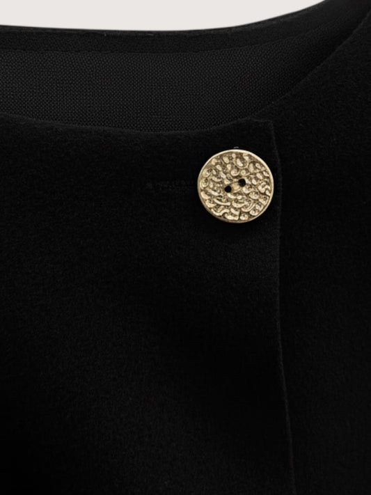 Bondi Scarf Overcoat | Black