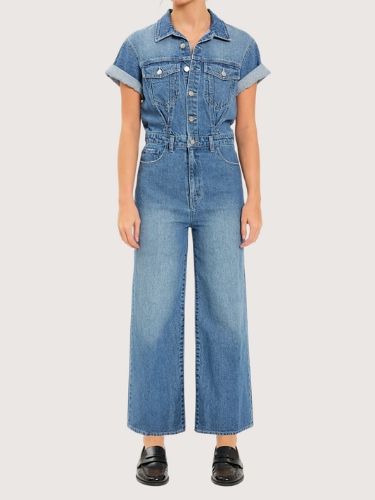 Denim Utility Jumpsuit