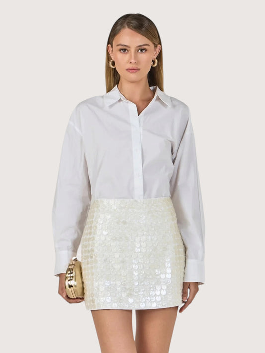 Mother of Pearl Mini Skirt