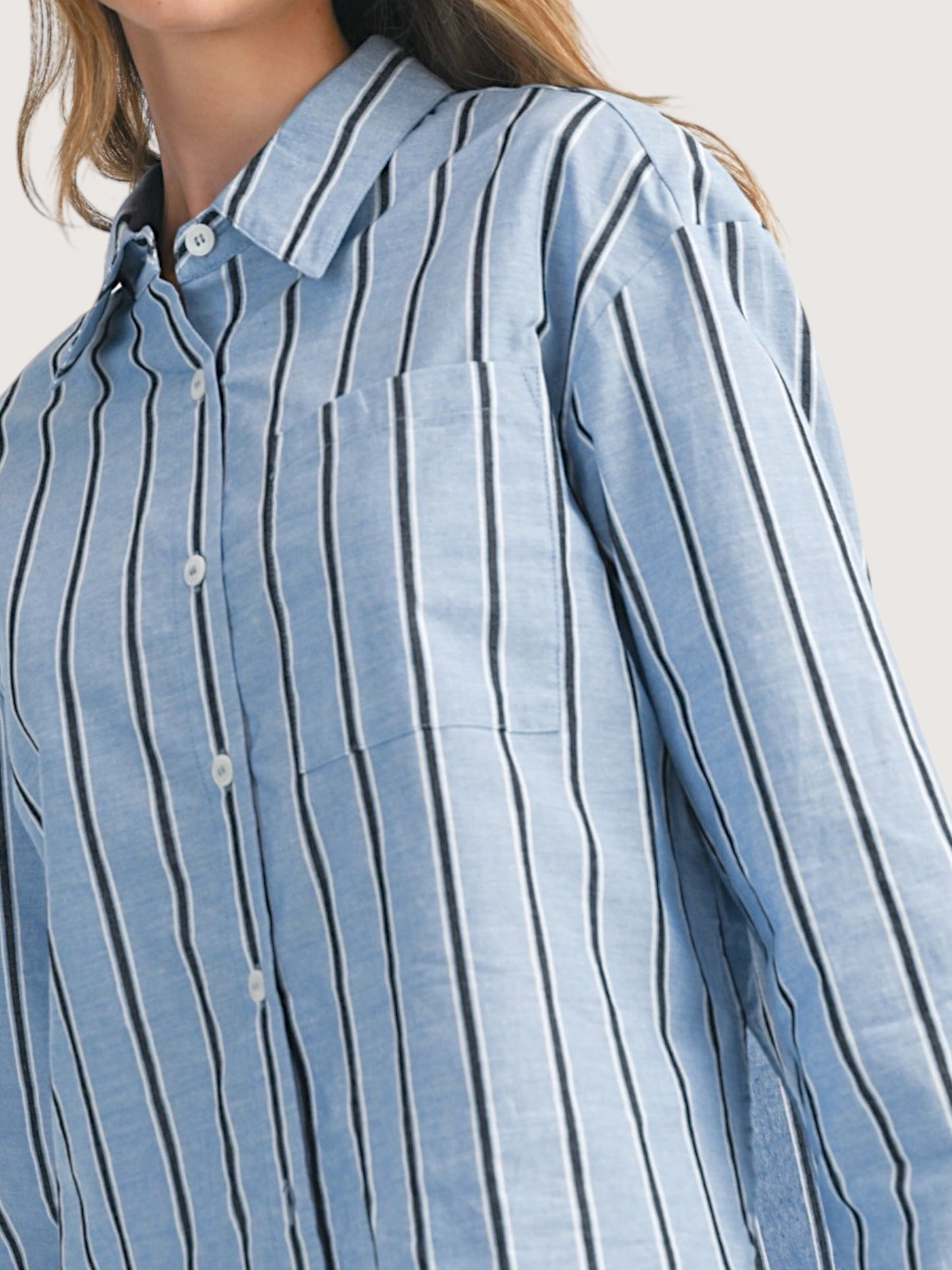 Rae Striped Button Up