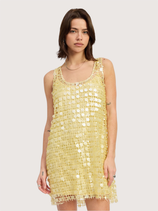 Mini Mesh Sequin Dress