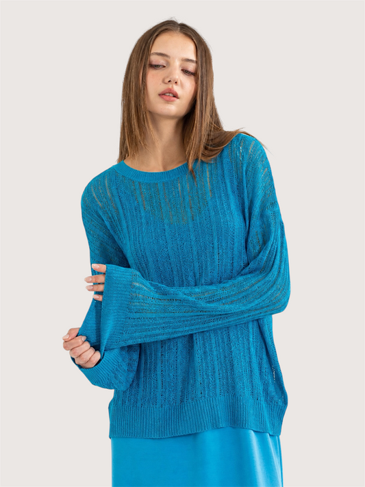 Hamptons Knit LS Top