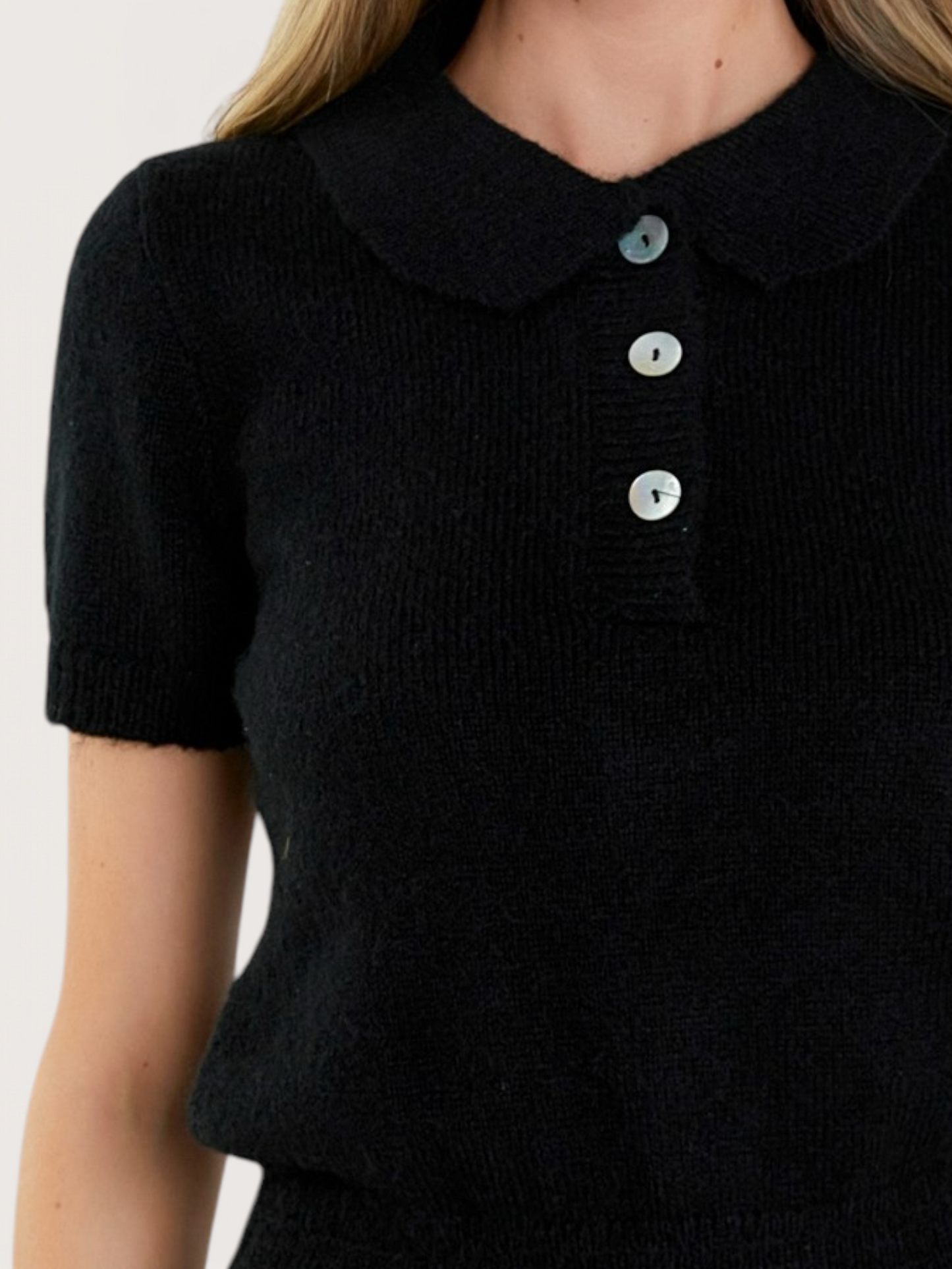 Collared Knit Romper