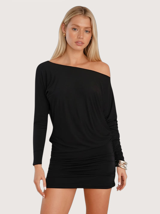 Banded Hem Jersey Dress