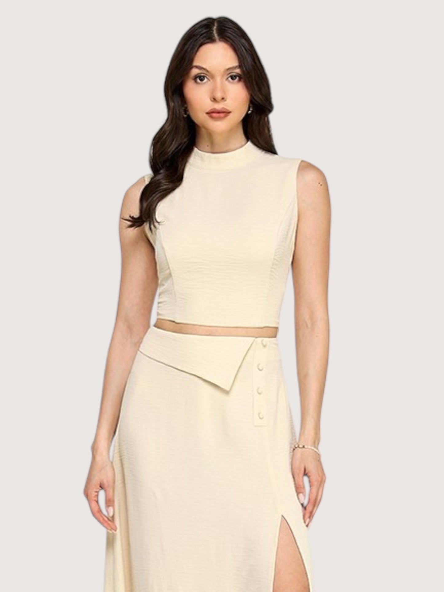 Claudia High Neck Top