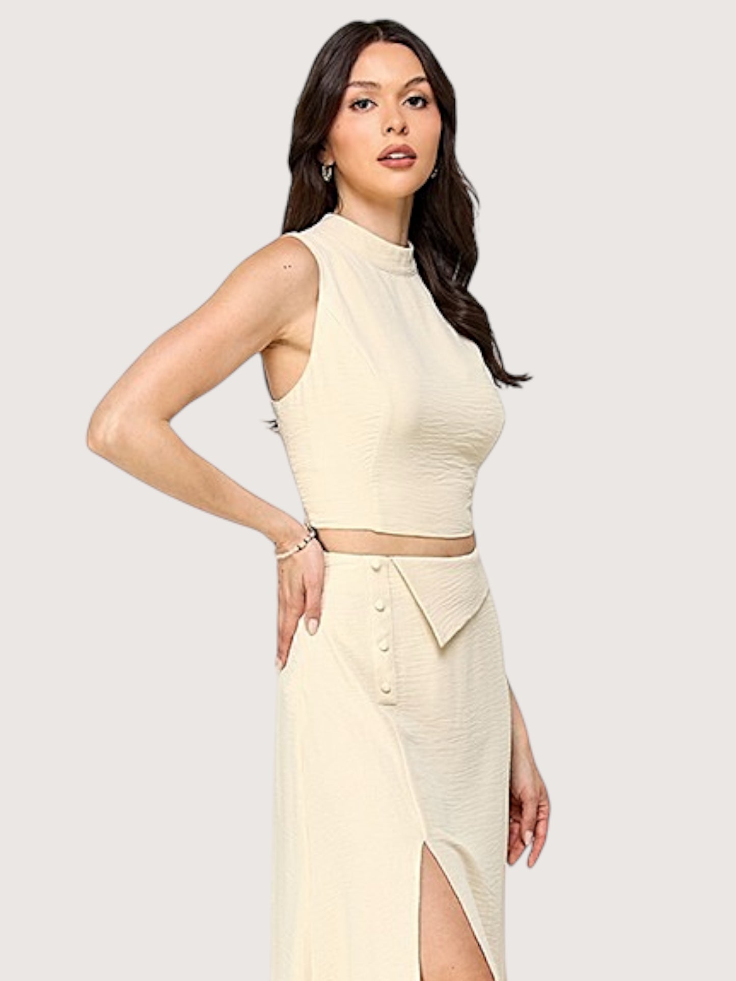 Claudia High Neck Top