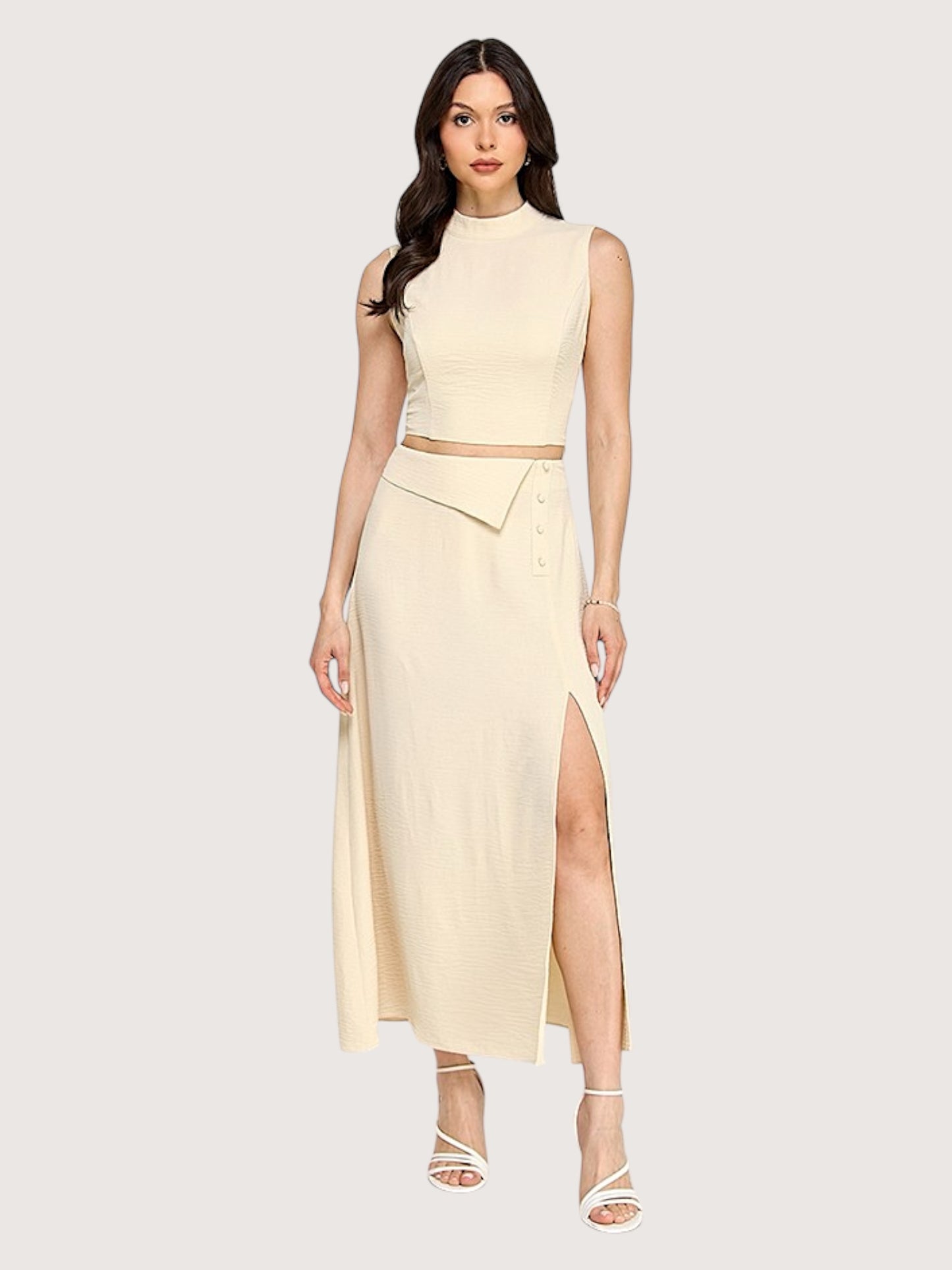 Claudia High Neck Top