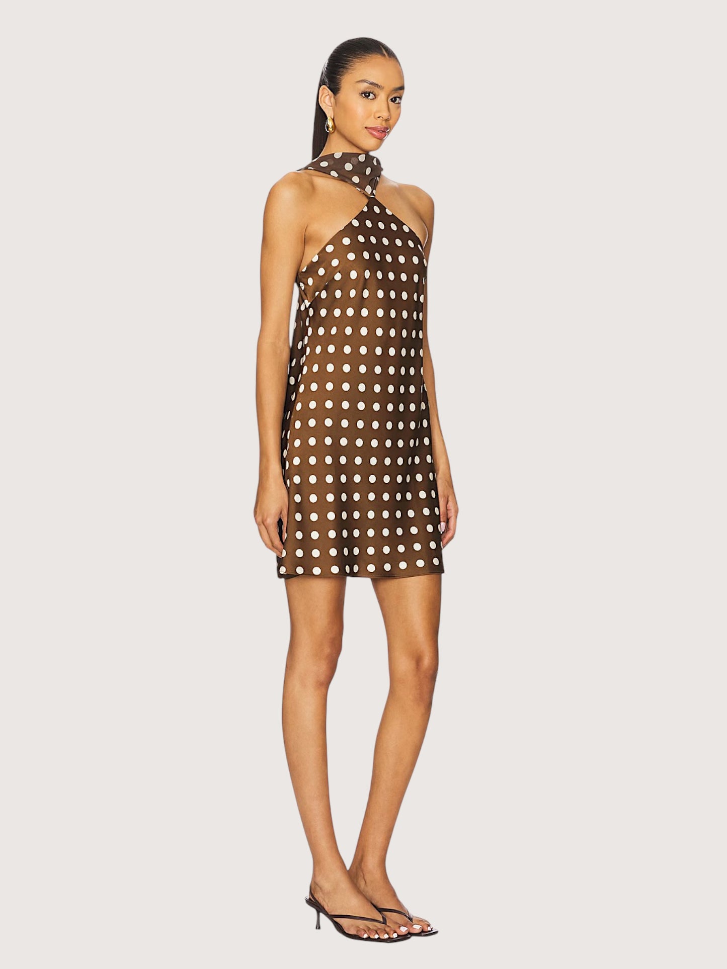 Satin Polka Dot Dress