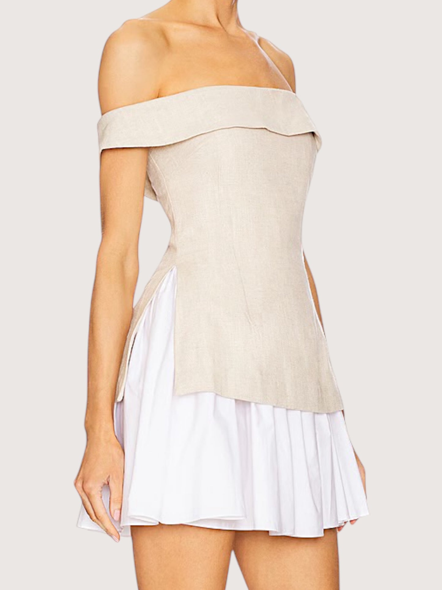 Grace Linen OTS Dress