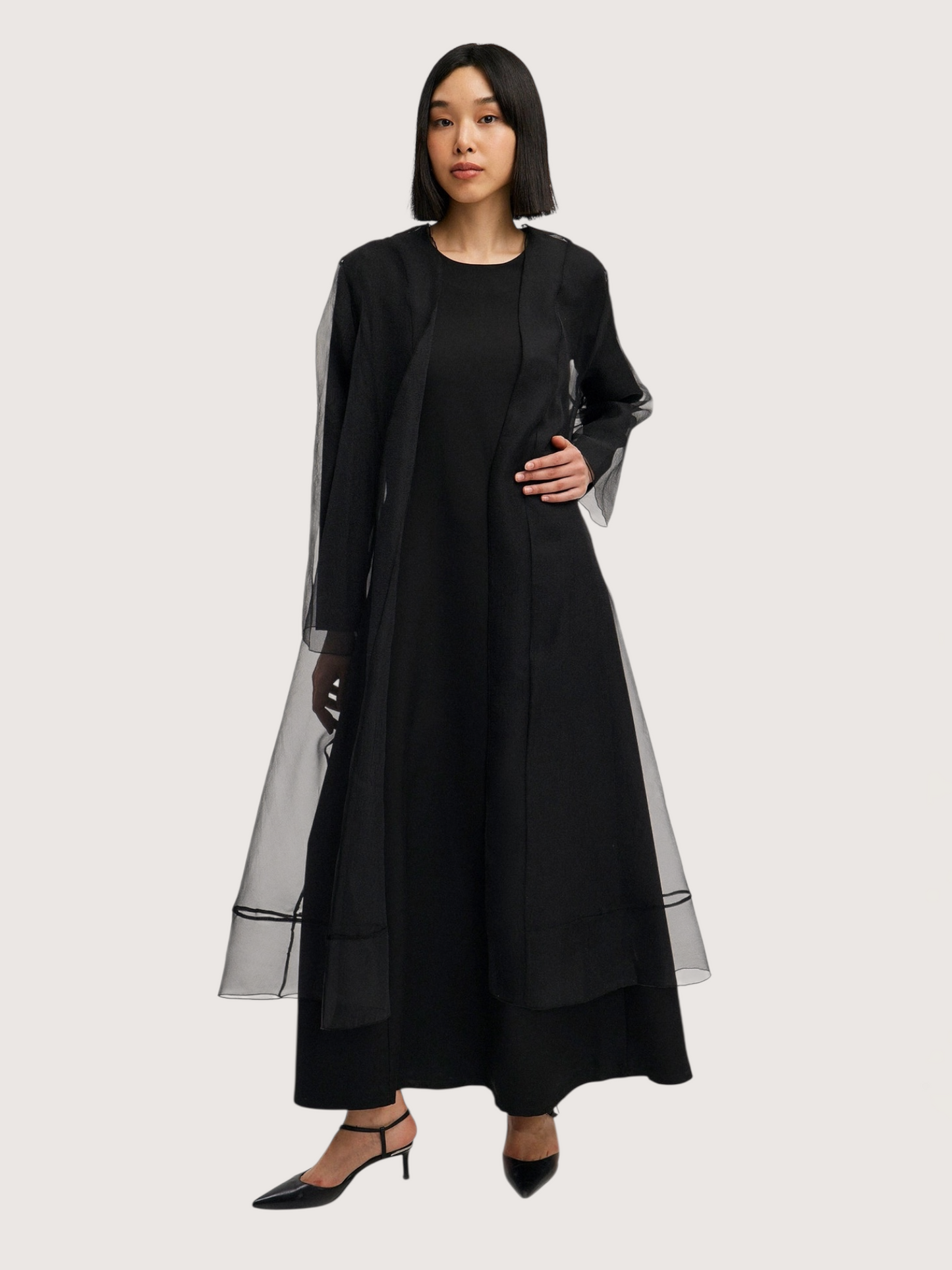 Sheer Organza Trench