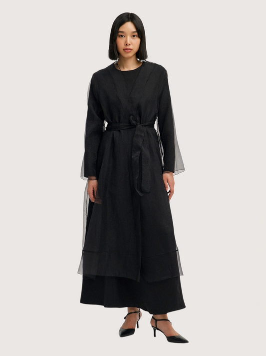 Sheer Organza Trench