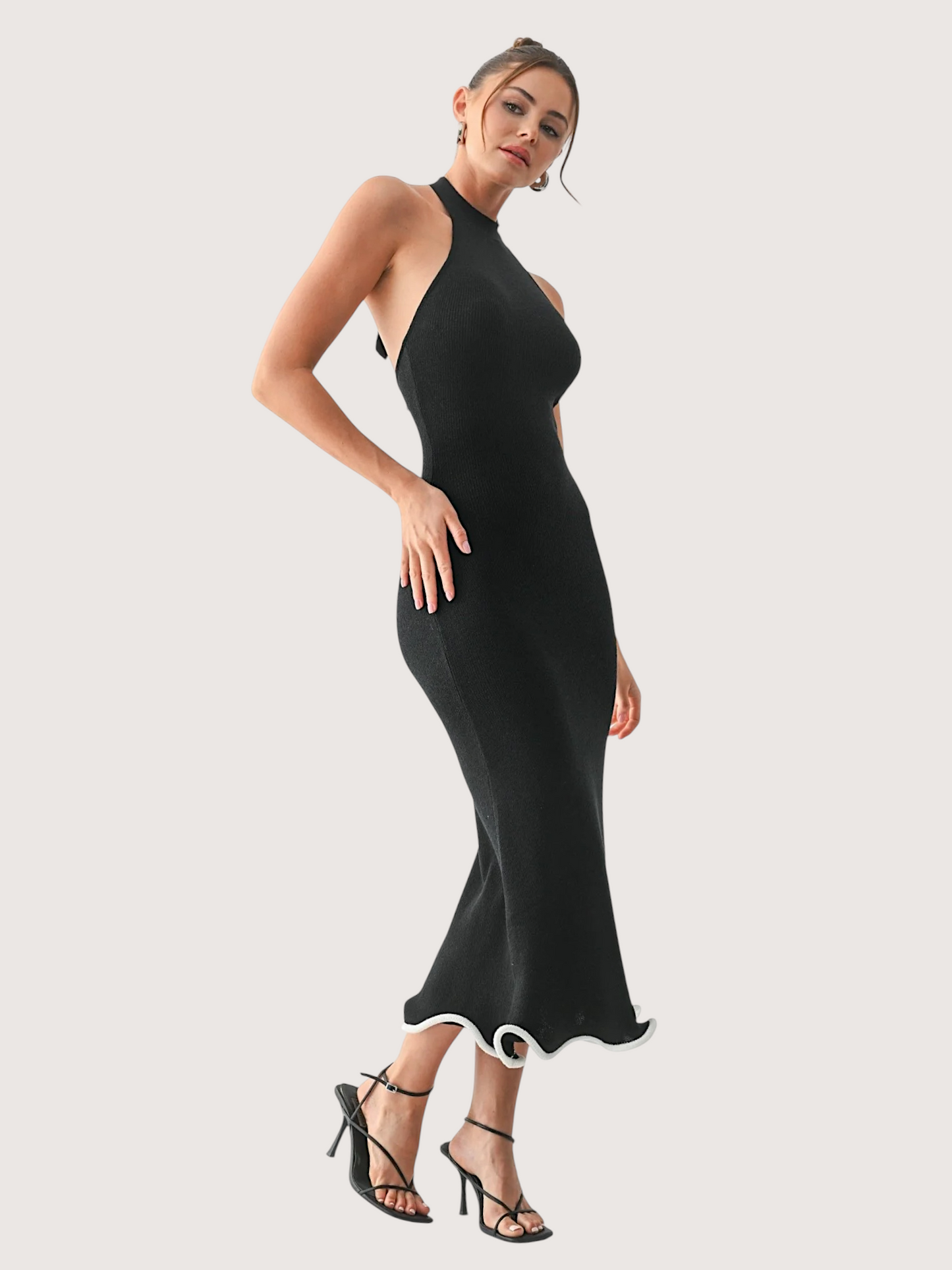 Wave Hem Maxi Dress