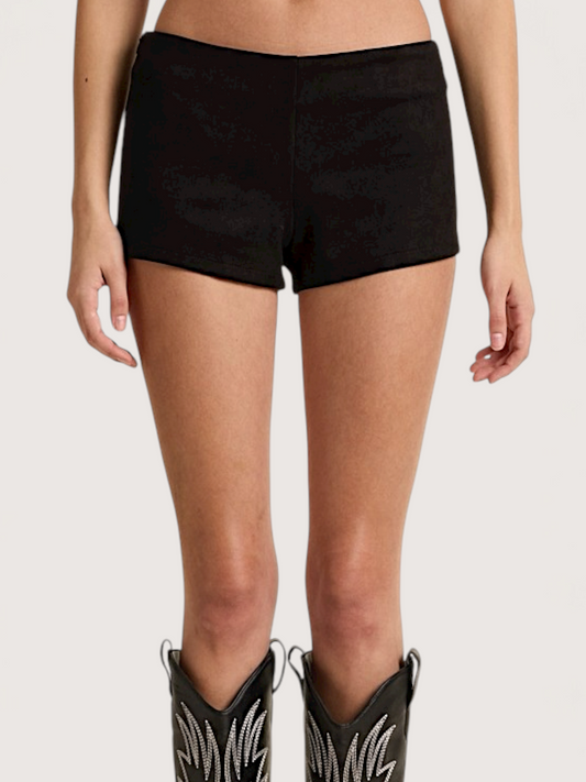 Suede Micro Short | Black