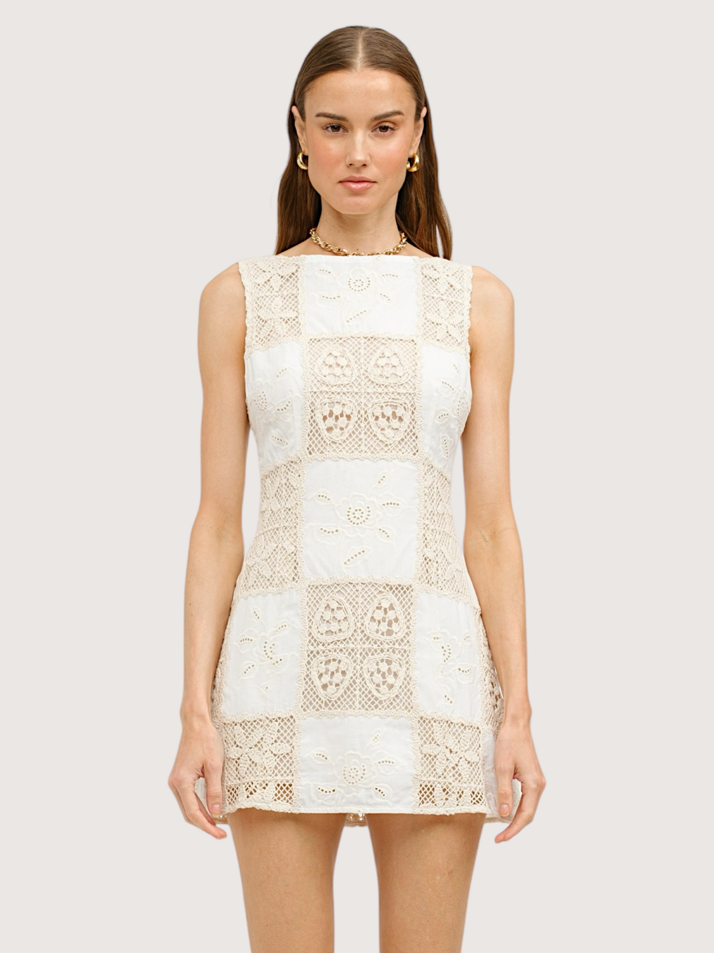 Patchwork Crochet Dress