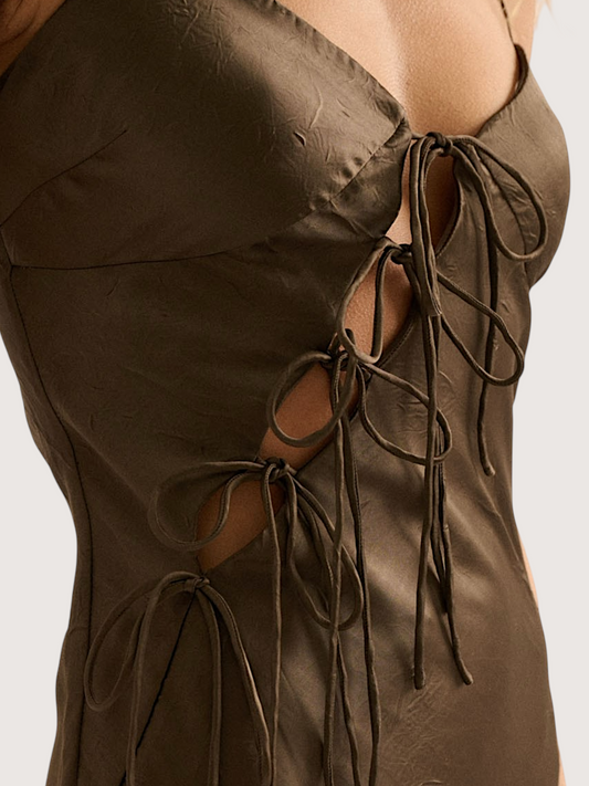 Tie Front Maxi Dress