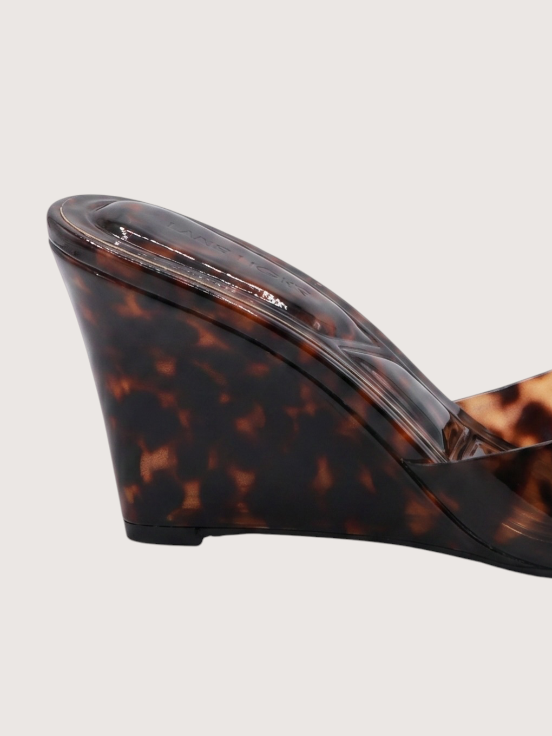 Tortoise Open Toe Wedge