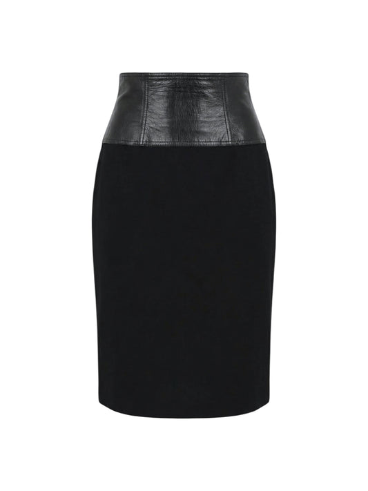 Versace Leather Skirt