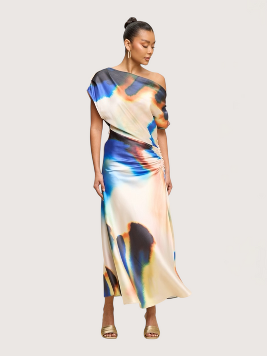 Watercolor Midi Dress