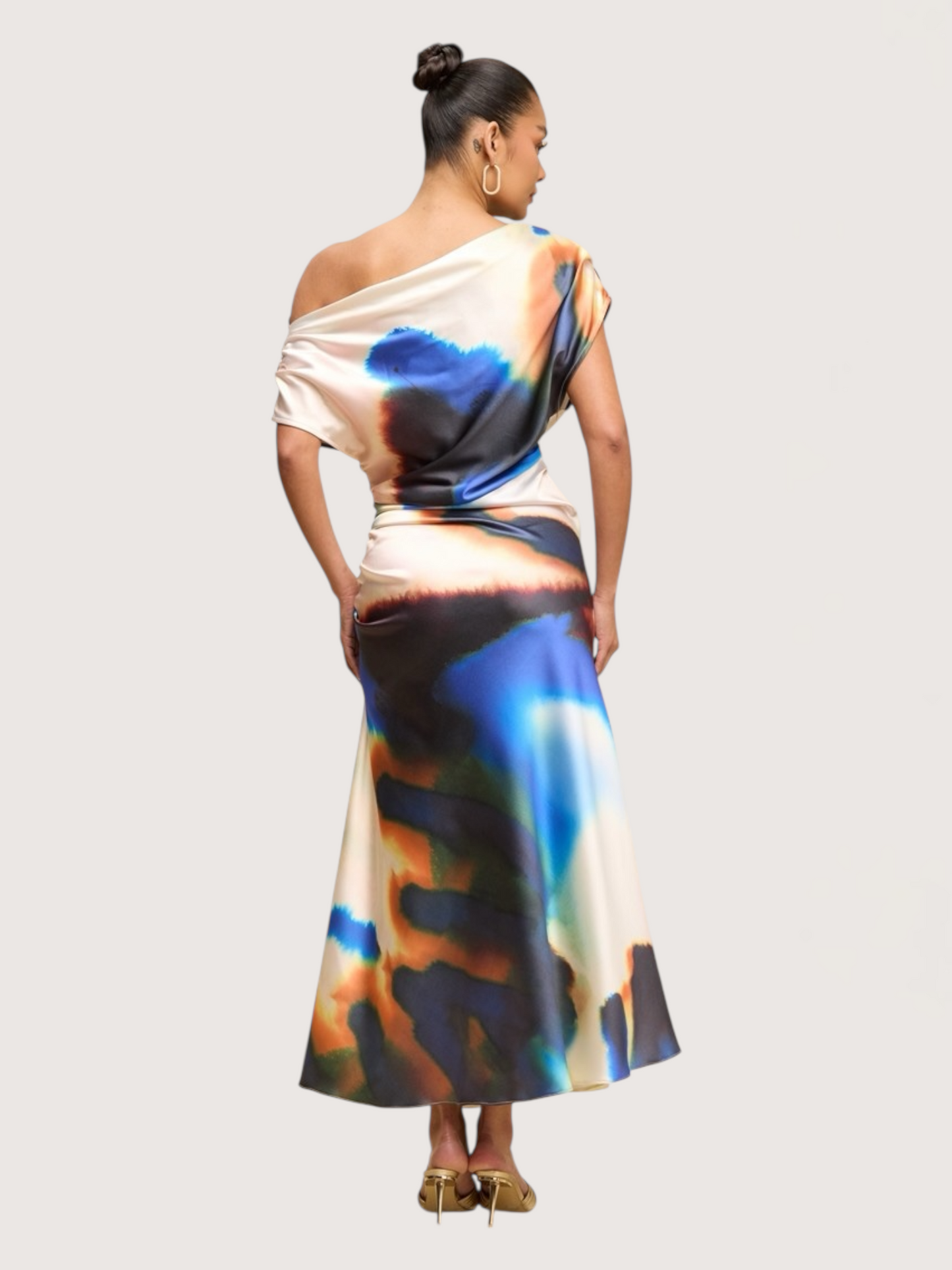 Watercolor Midi Dress