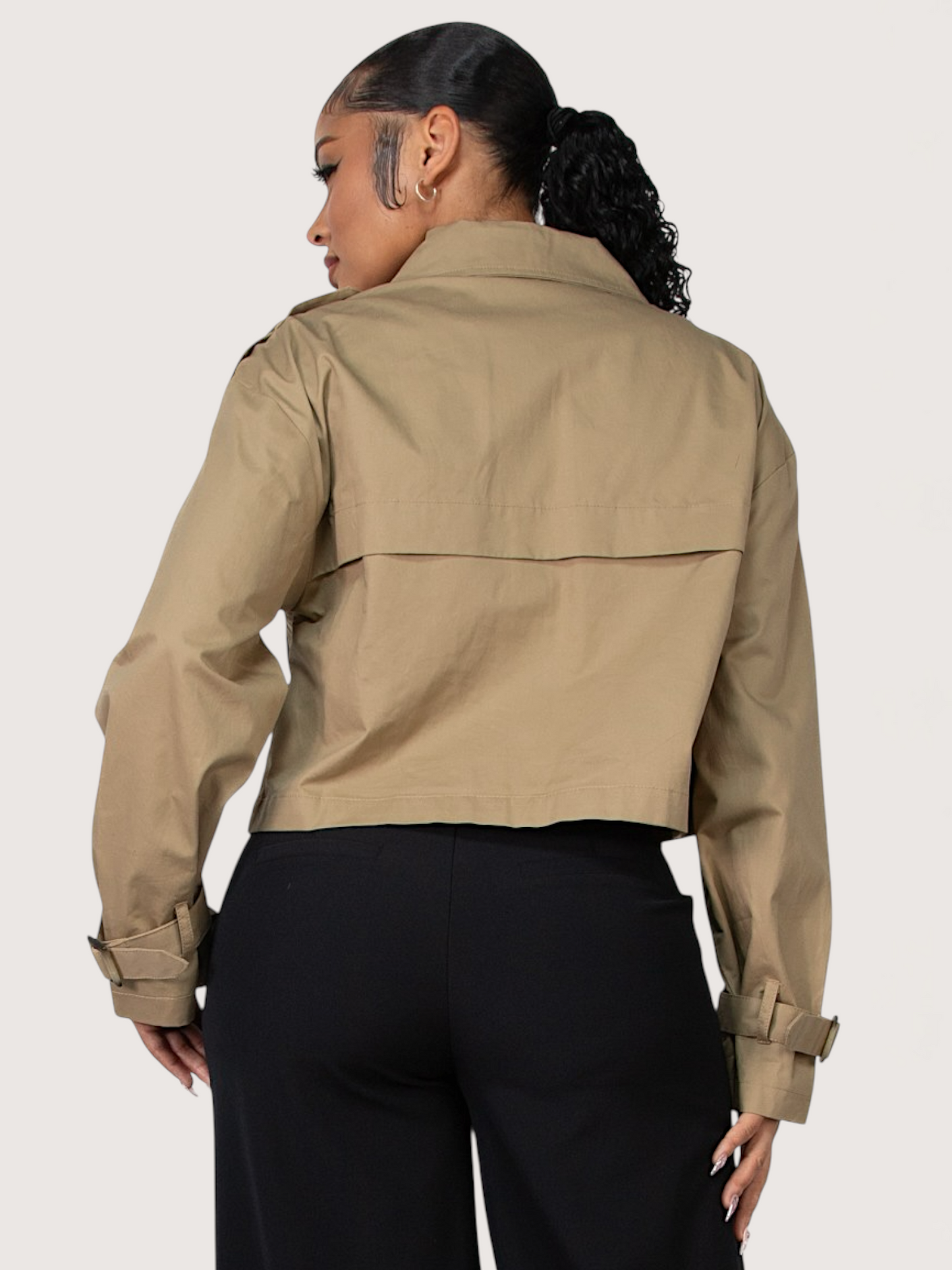 Cropped Trench Coat