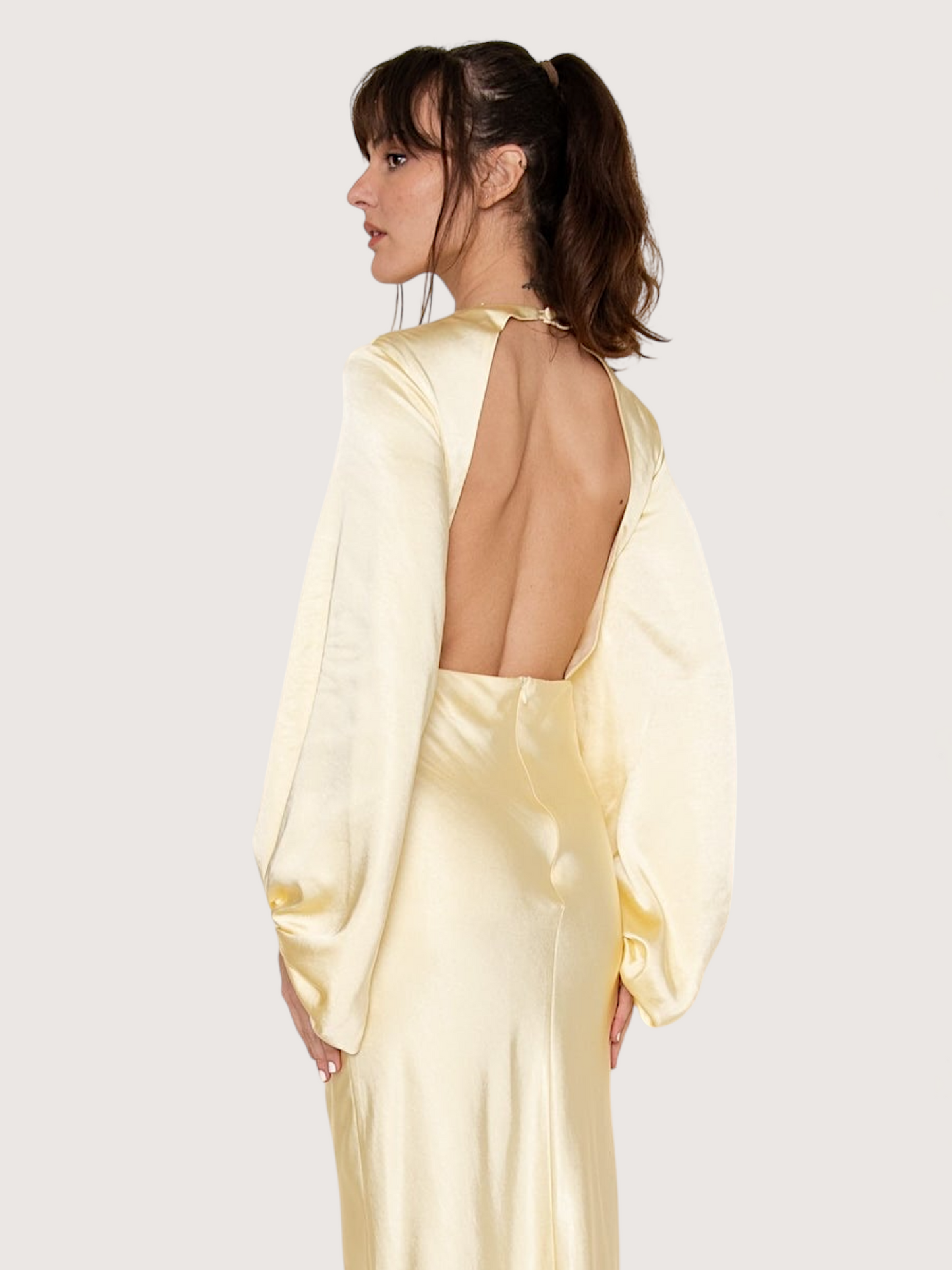 Balloon Sleeve Maxi Dress
