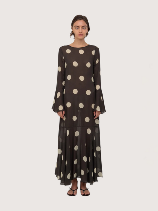 Polka Dot Maxi Dress