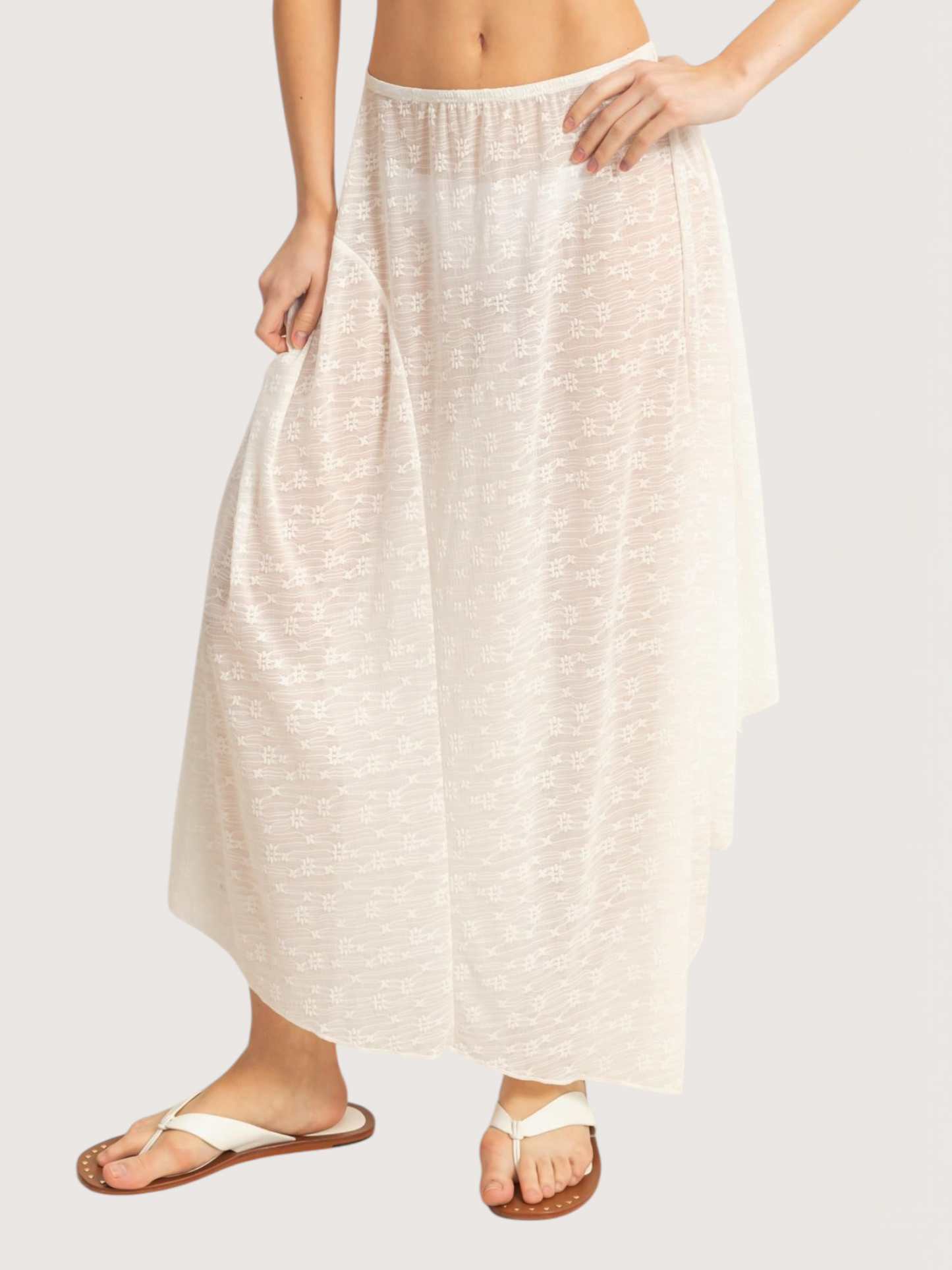 Sheer Maxi Skirt