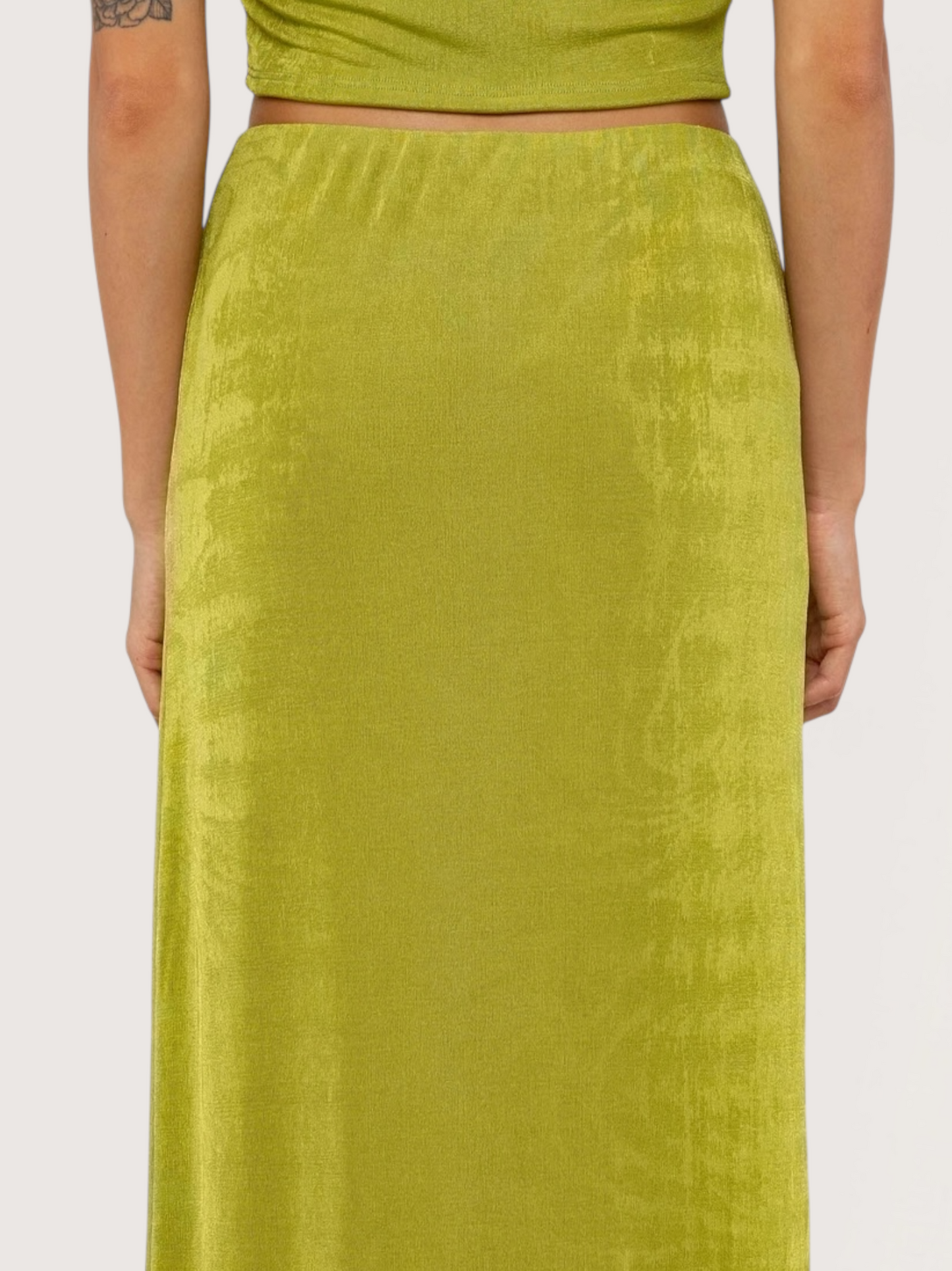 Teagan Maxi Skirt | Lime