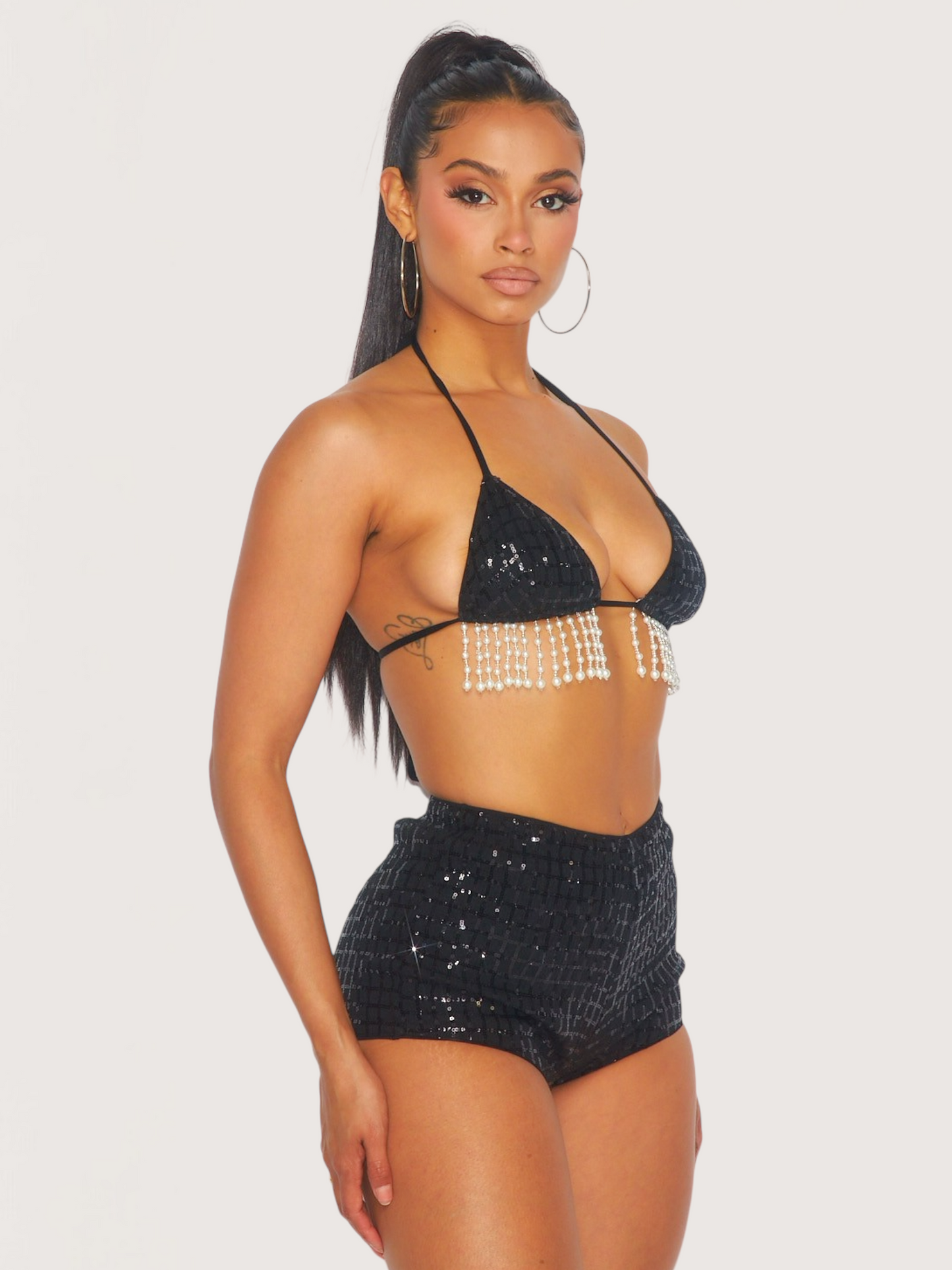 Sequin Micro Shorts