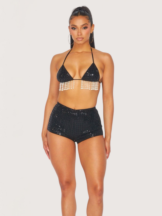 Sequin Micro Shorts