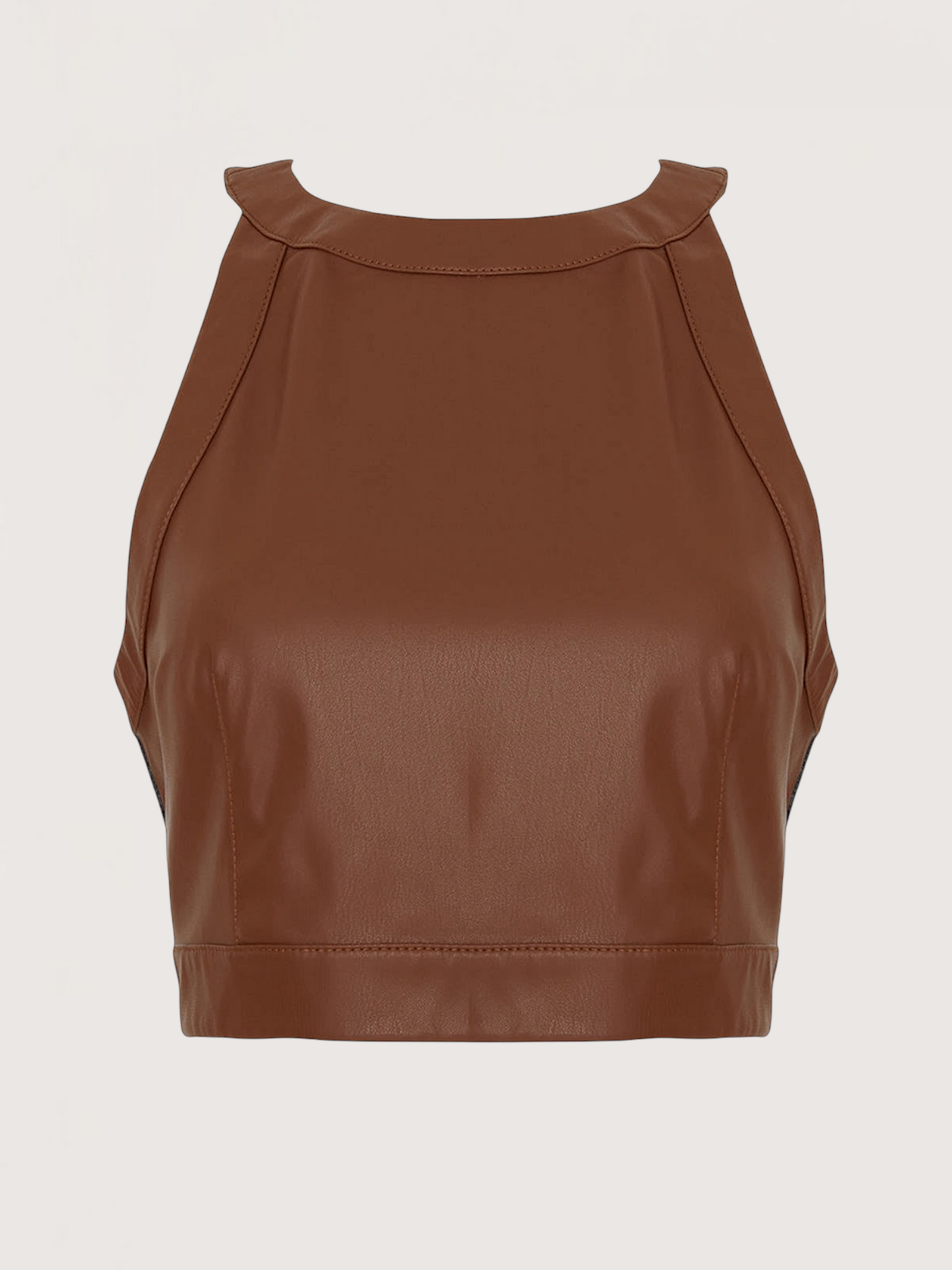 Leather Crop Top