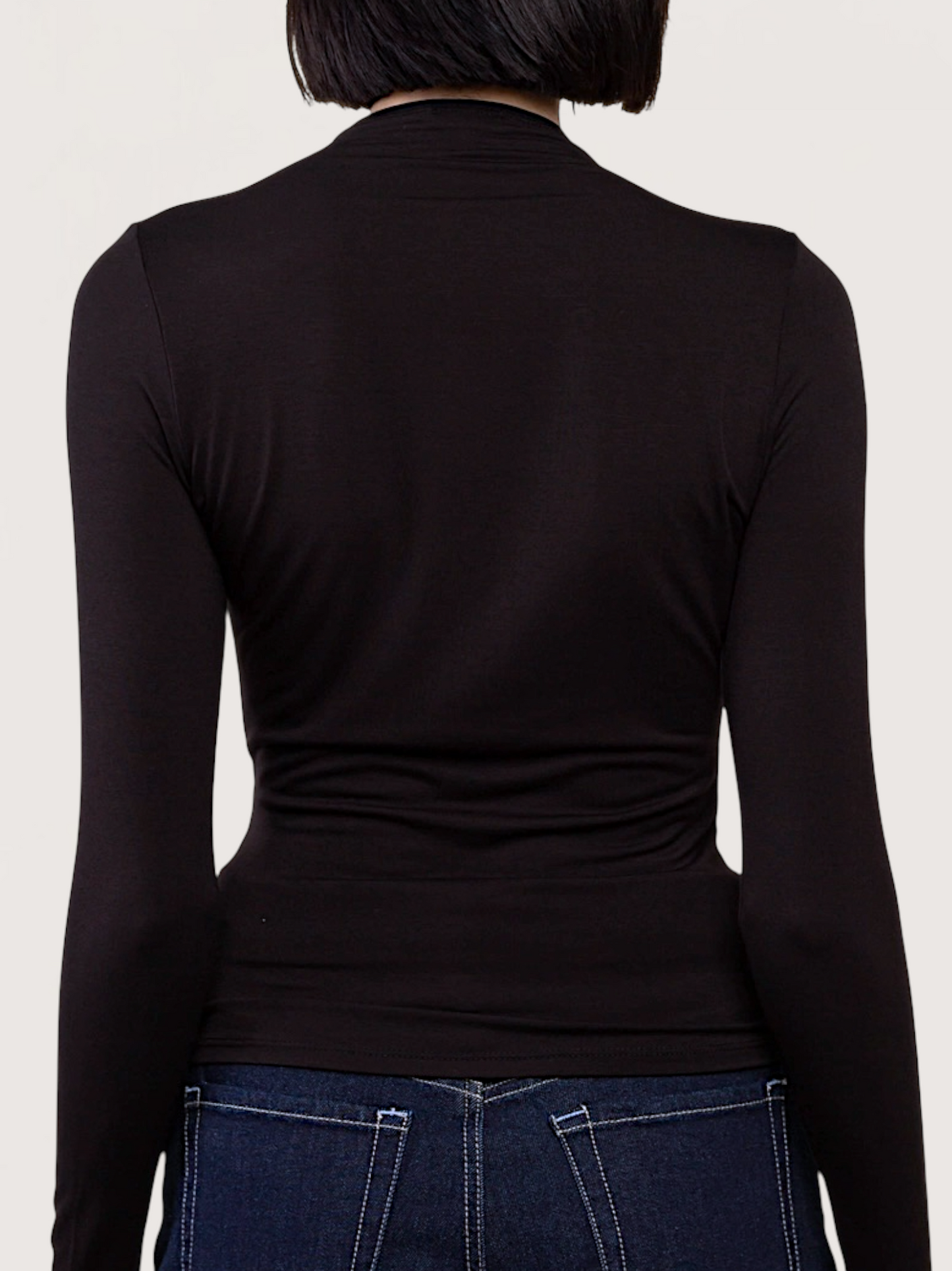 Skylar Ruched Top | Black