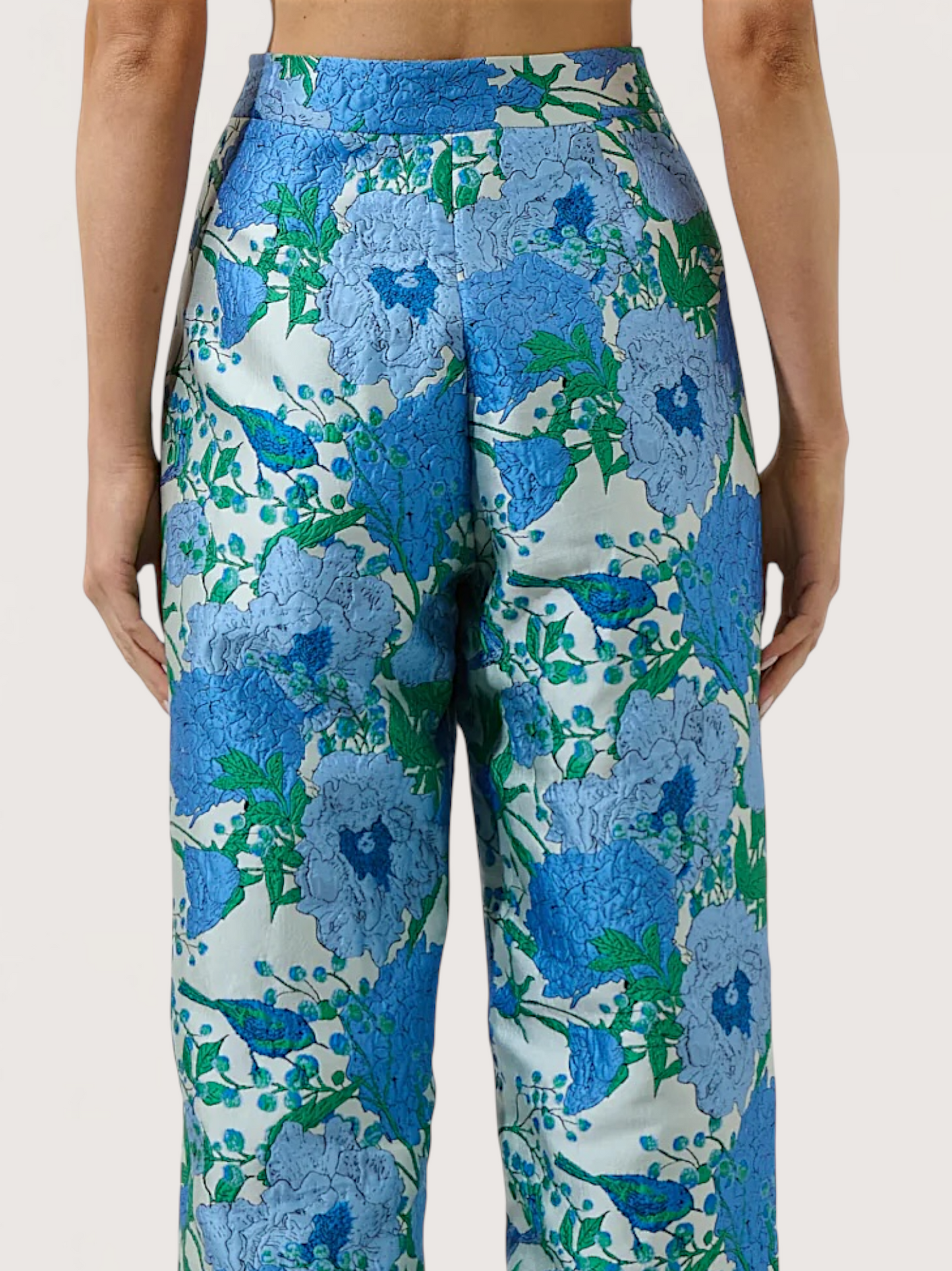 Floral Embroidered Trouser