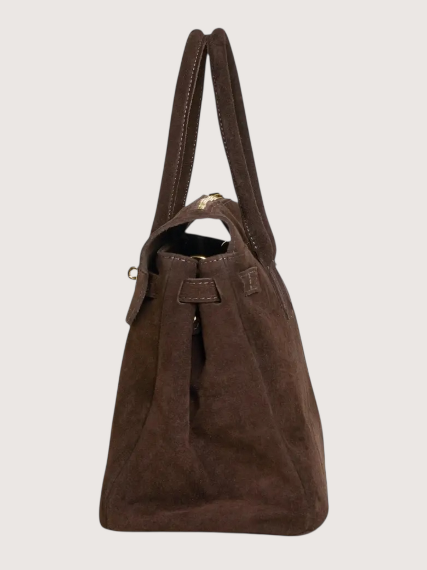Elizabeth Suede Carry All | Brown