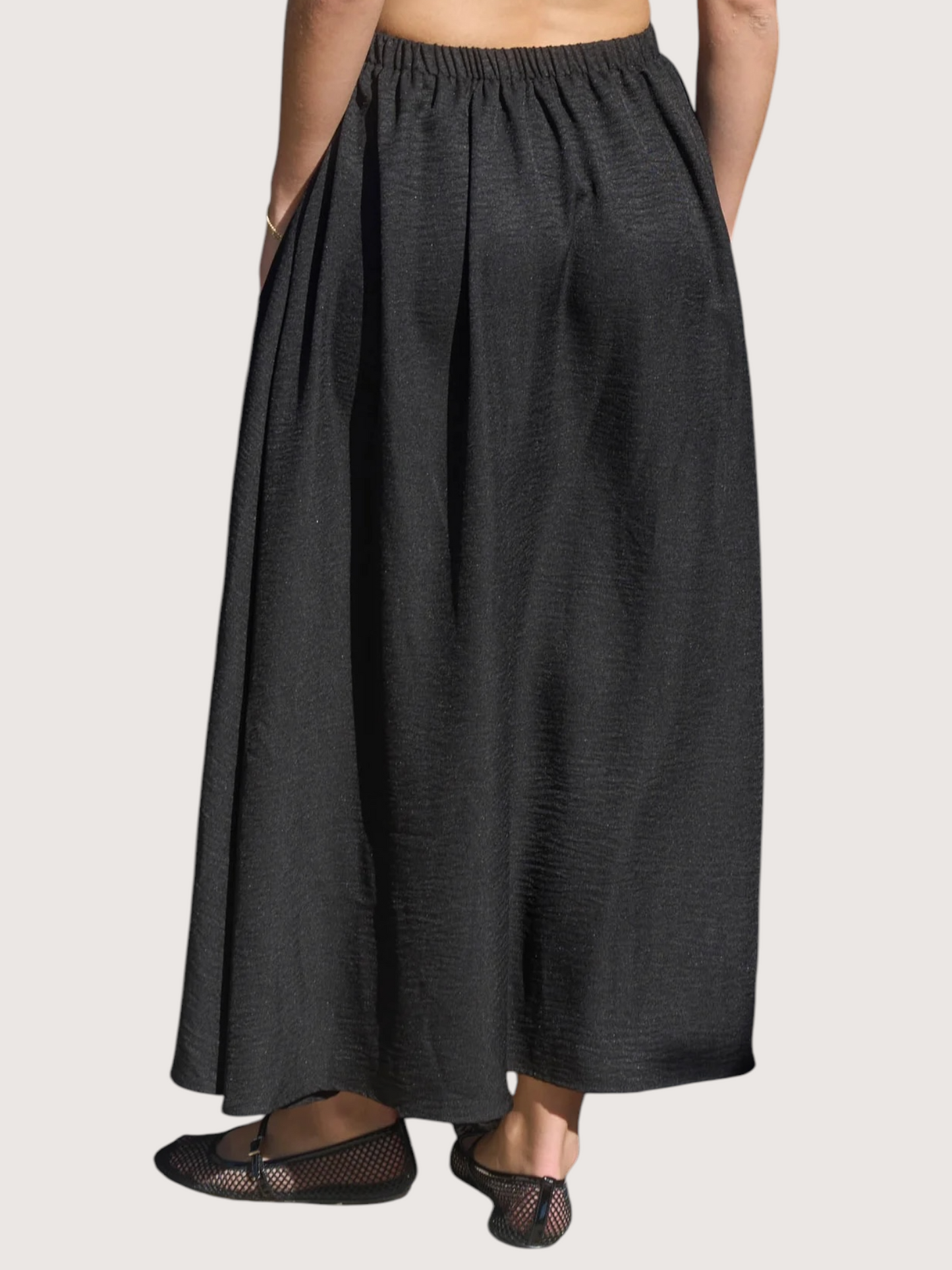 Flowy Midi Skirt | Black