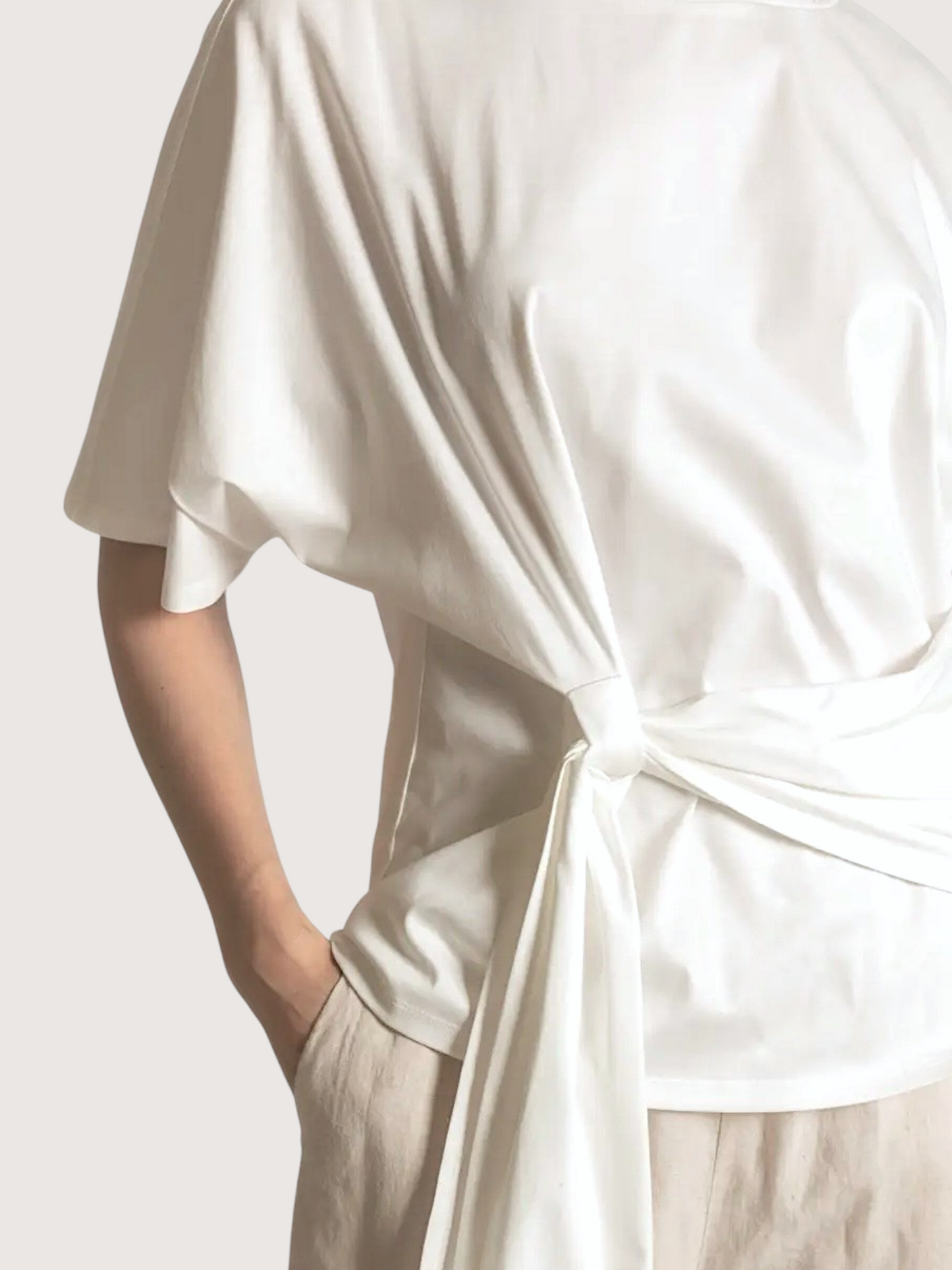 Tie Waist Tee Shirt