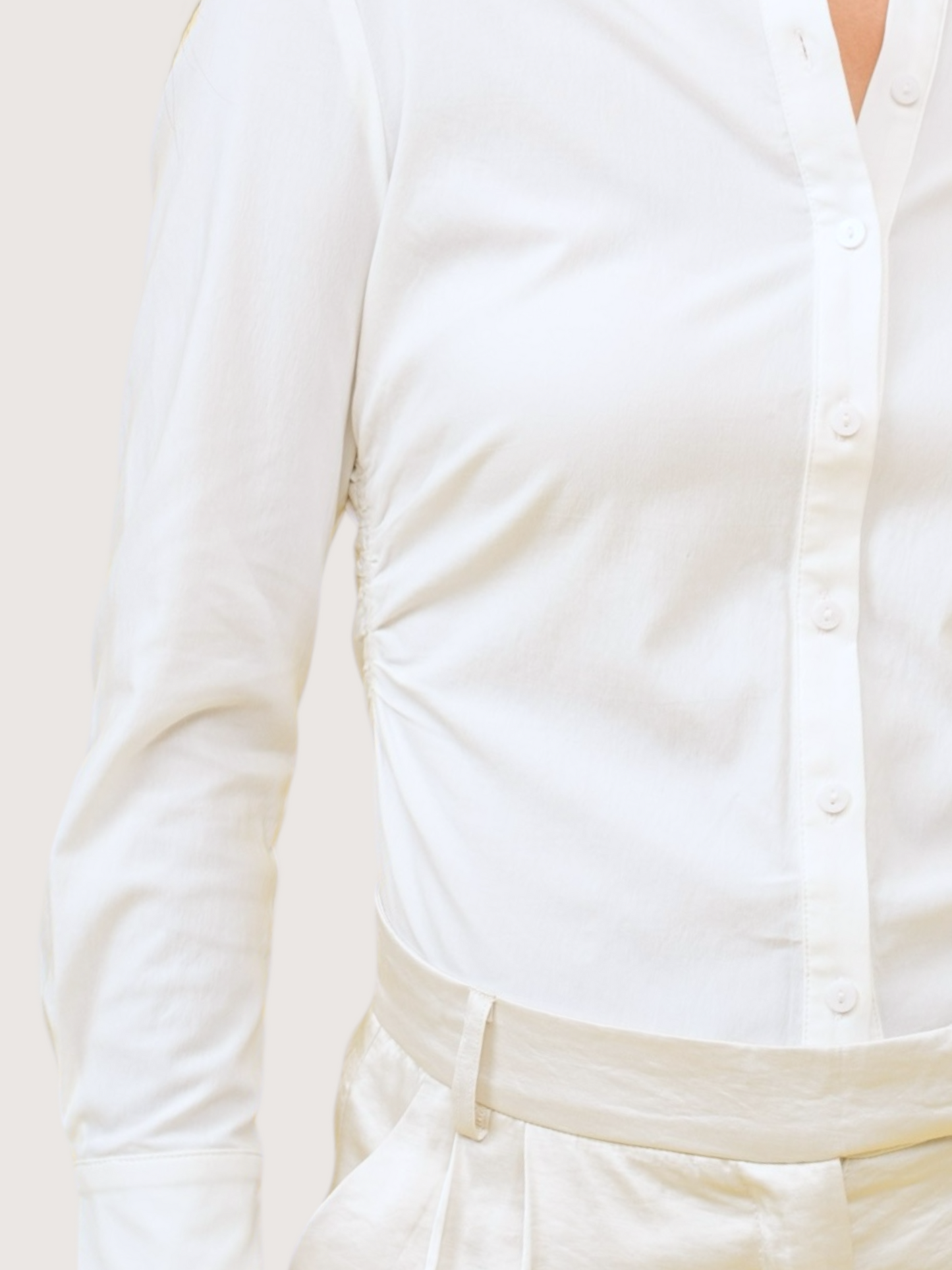 Slim Fit Button Up | White