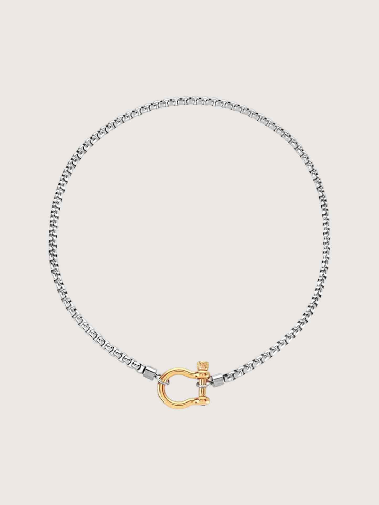 Lock Necklace | Silver