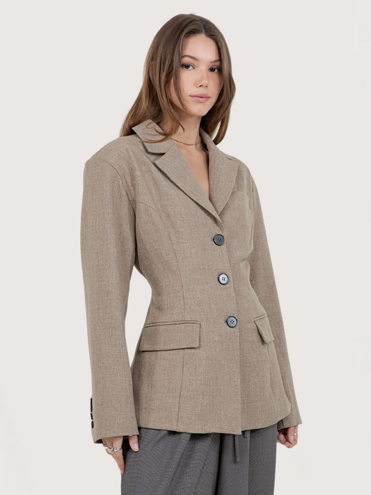 Cinched Waist Blazer