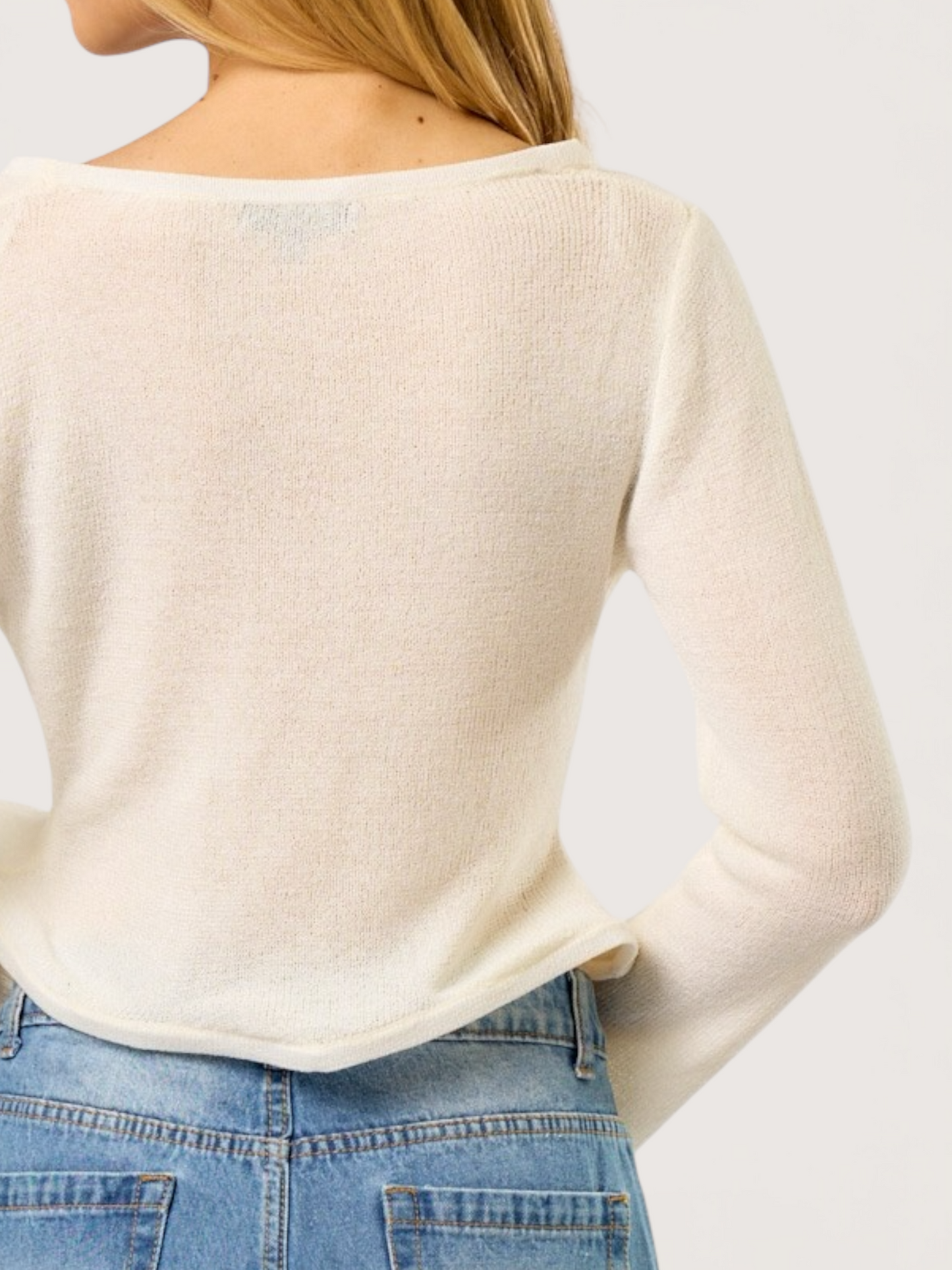 Wavy Hem Cardigan