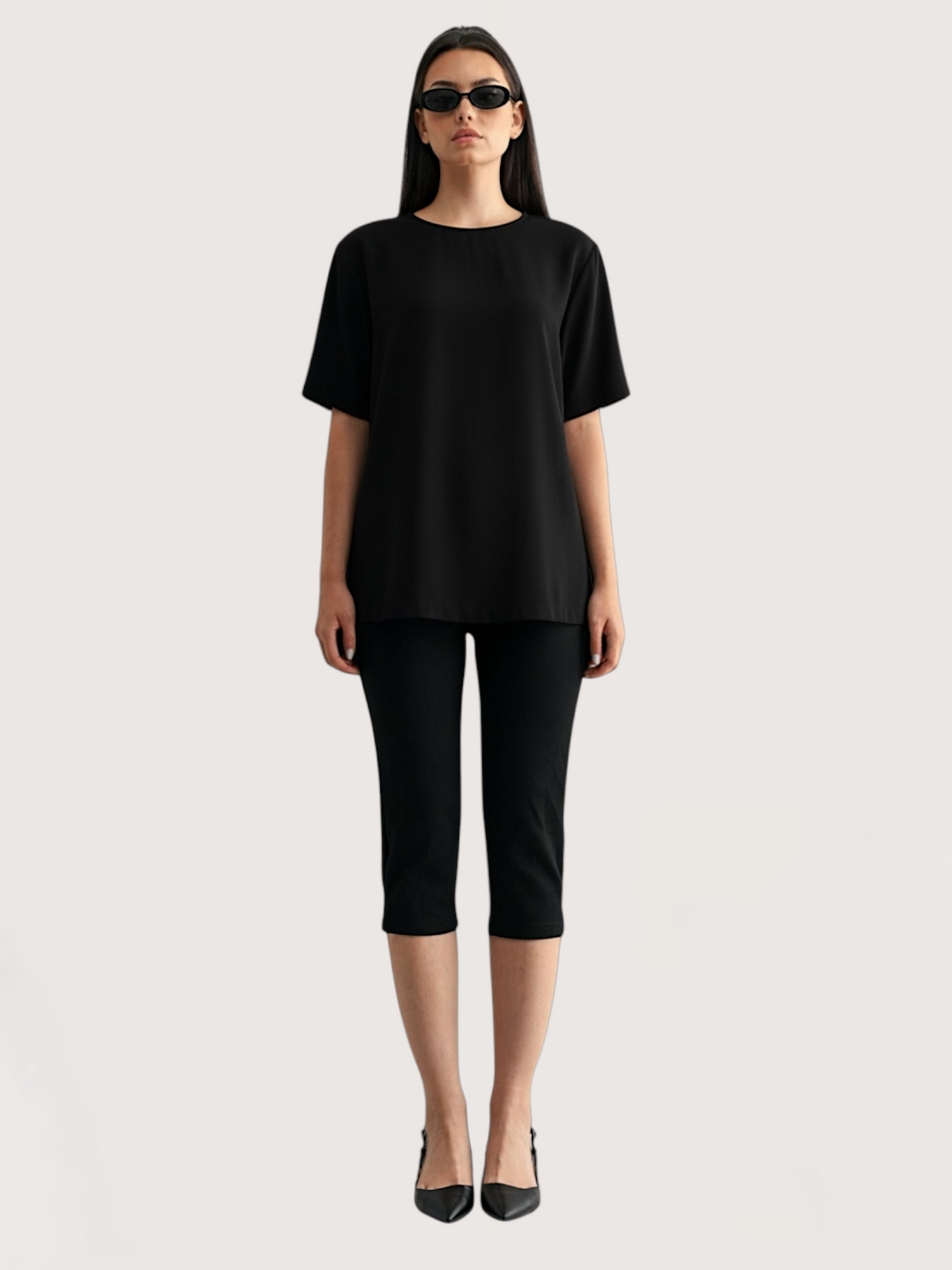 Padded Shoulder Blouse