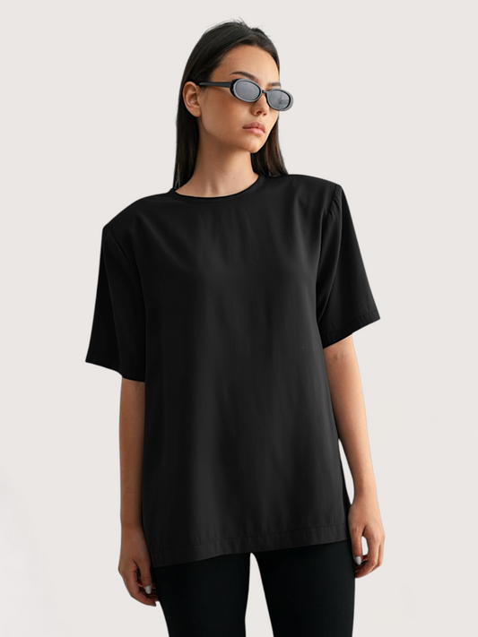 Padded Shoulder Blouse