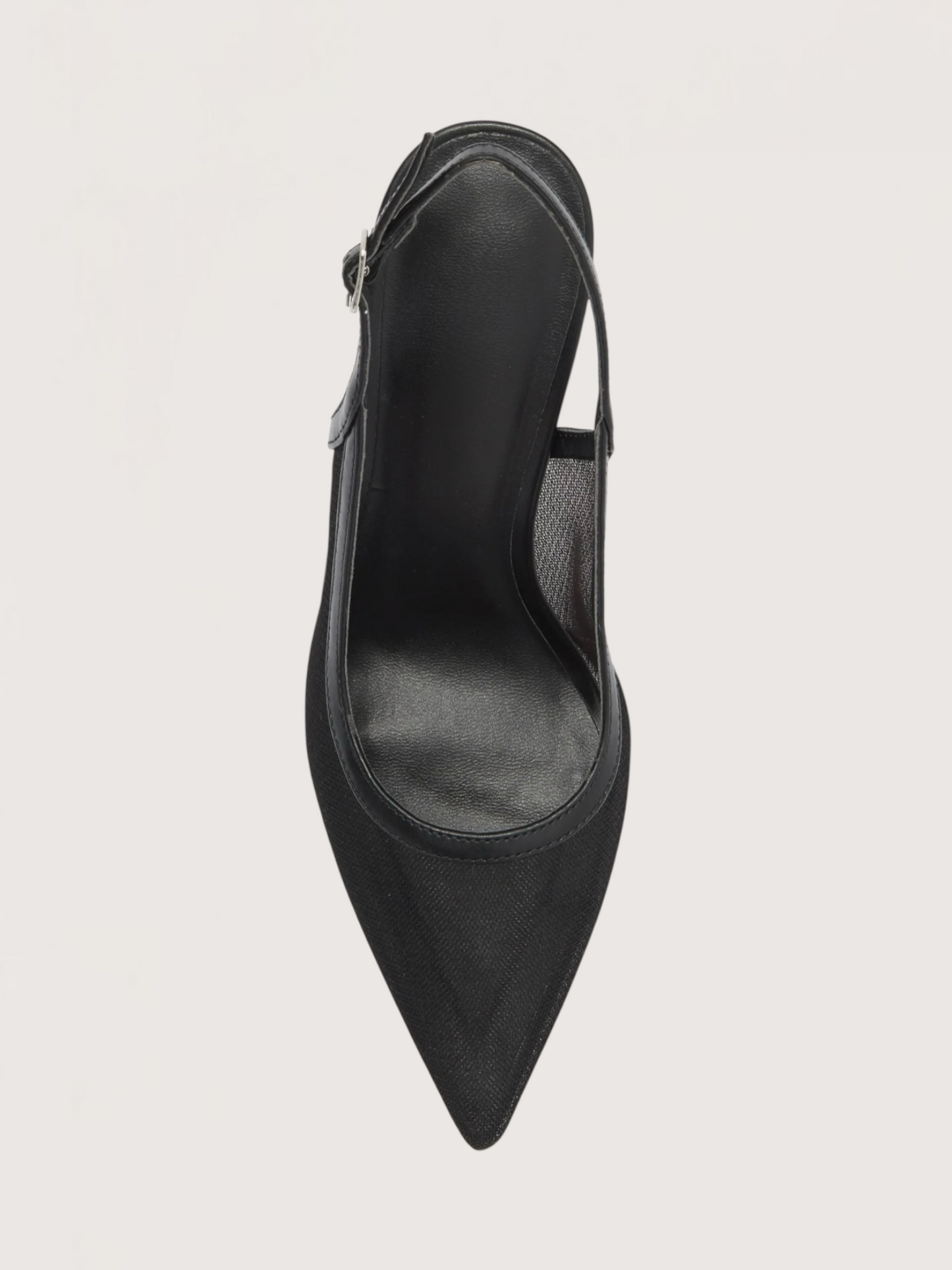 Pointed Toe Mesh Heel