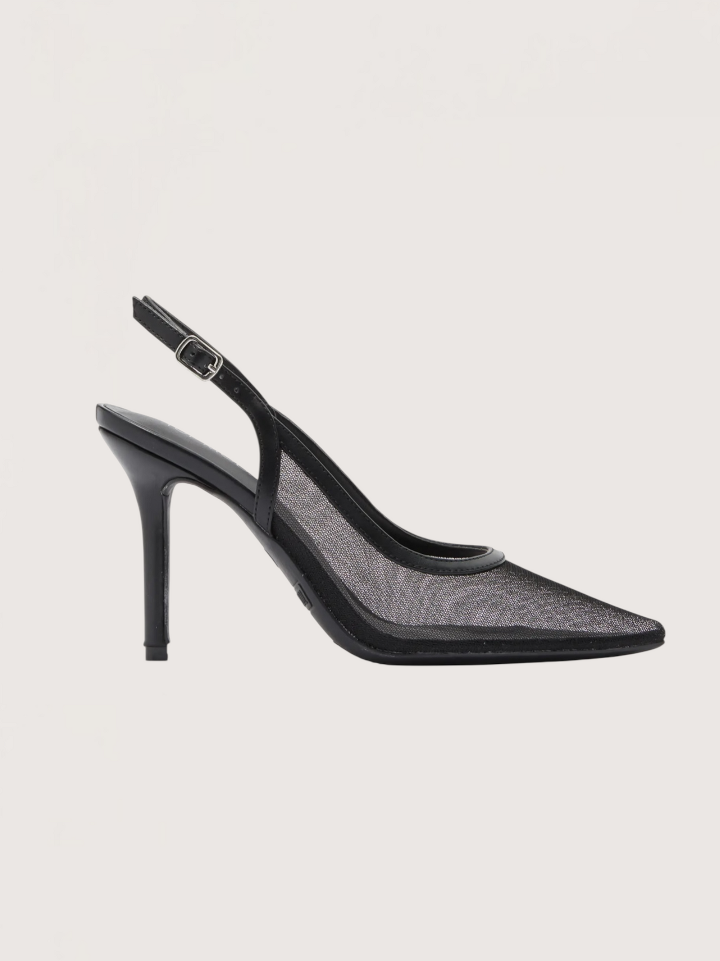 Pointed Toe Mesh Heel