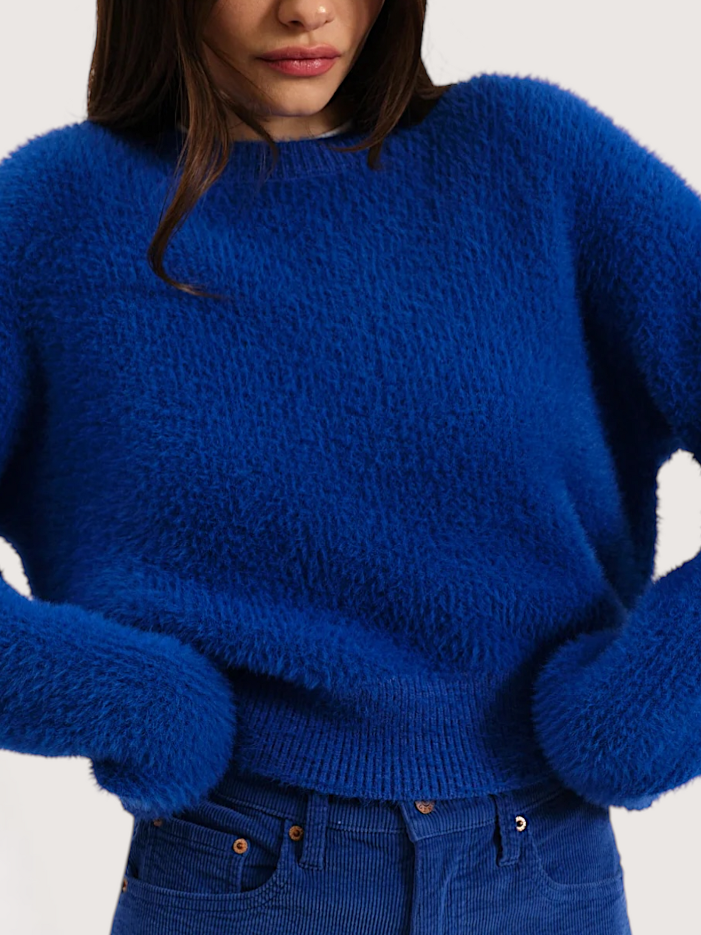 Carmie Fuzzy Knit Sweater