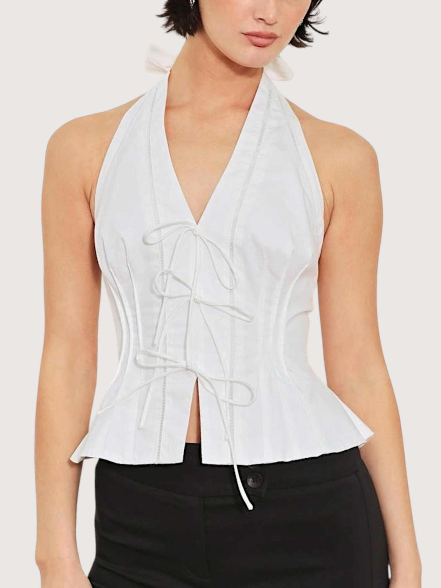 Corset Halter Neck Top