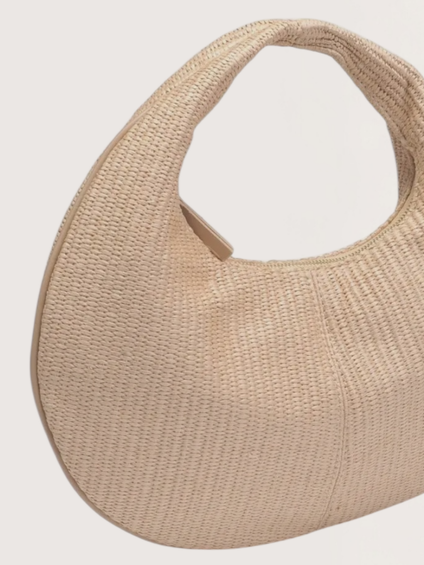 Farrah Straw Hobo Bag